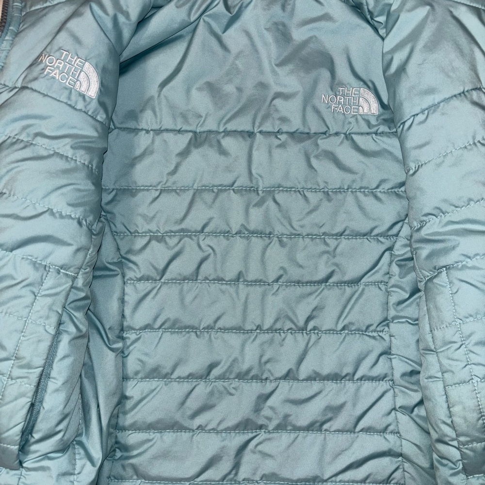 The North Face Kids Teal Puffer Jacket - Picture 5 of 6